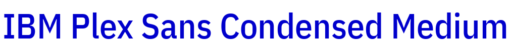 IBM Plex Sans Condensed Medium шрифт